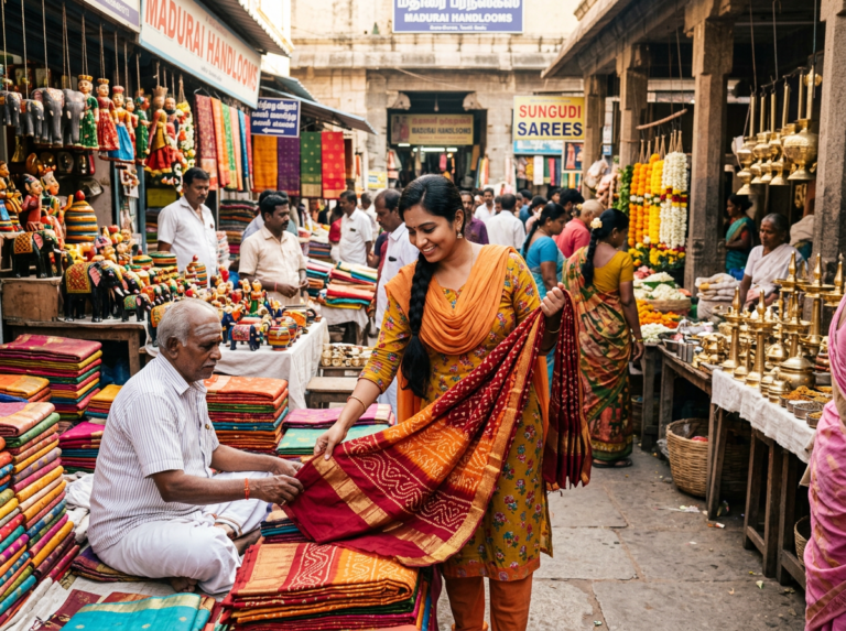 Madurai Sungudi Sarees and Local Crafts: A Visitor Buying Guide