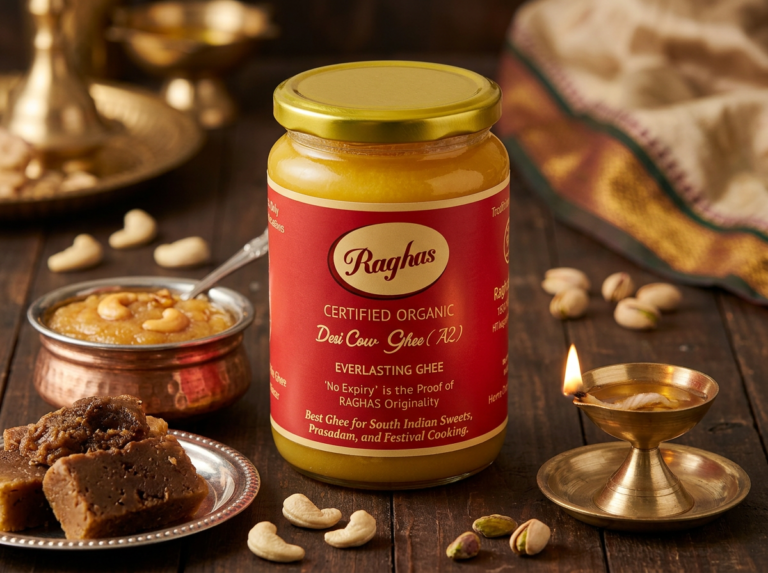 Best A2 Ghee for South Indian Sweets, Prasadam and Festival Cooking